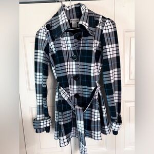 Self Esteem Jacket/ Coat, Trench, Belt, Preppy,  Biz Casual All Seasons  Sz M